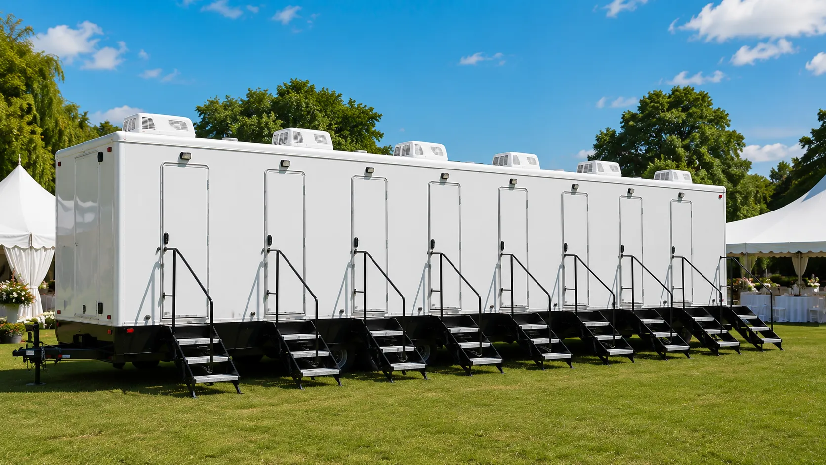 8 Stall Restroom Trailer in Chesapeake, VA
